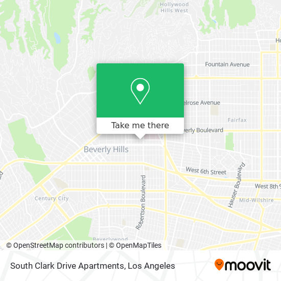 Mapa de South Clark Drive Apartments