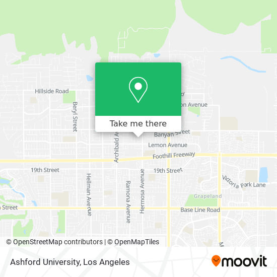 Ashford University map