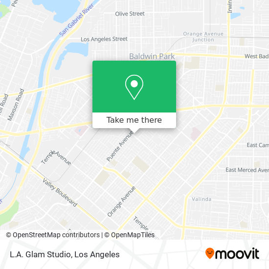 L.A. Glam Studio map