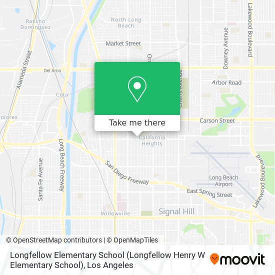 Longfellow Elementary School (Longfellow Henry W Elementary School) map