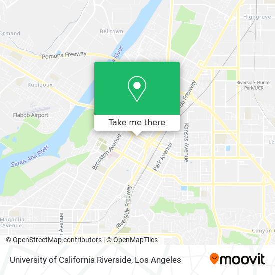 Mapa de University of California Riverside