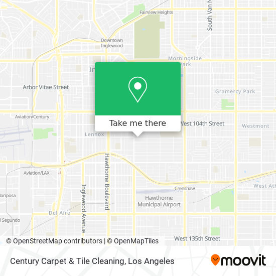 Century Carpet & Tile Cleaning map