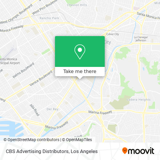 Mapa de CBS Advertising Distributors