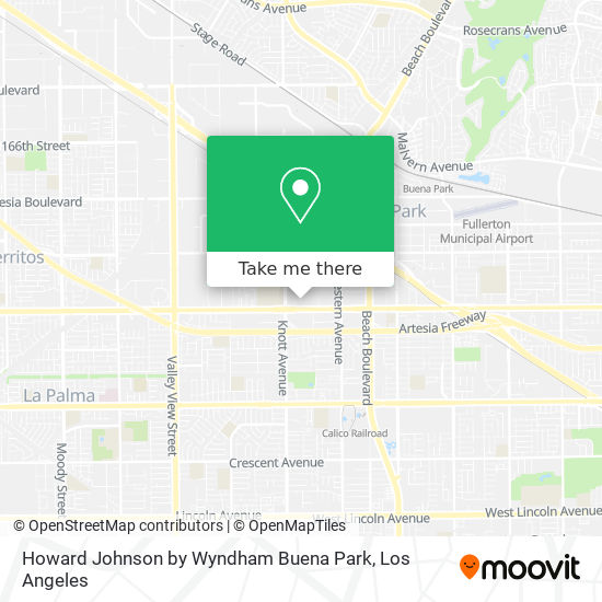 Howard Johnson by Wyndham Buena Park map