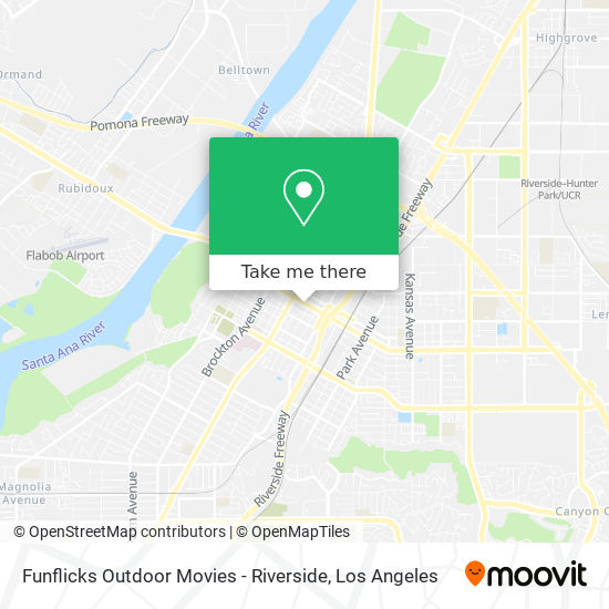 Funflicks Outdoor Movies - Riverside map