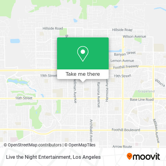 Mapa de Live the Night Entertainment