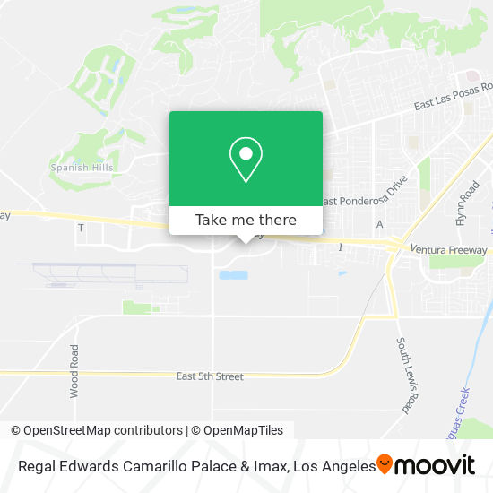 Regal Edwards Camarillo Palace & Imax map