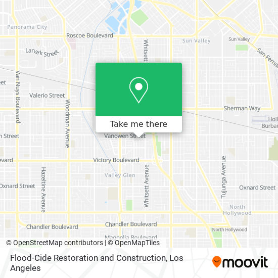 Flood-Cide Restoration and Construction map