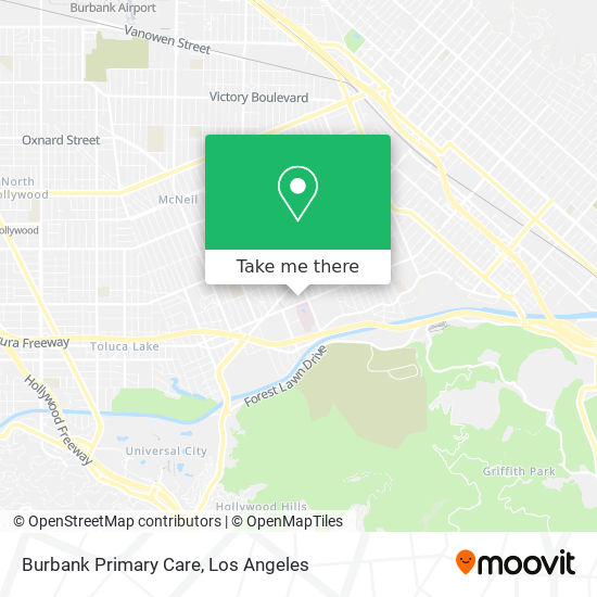 Burbank Primary Care map