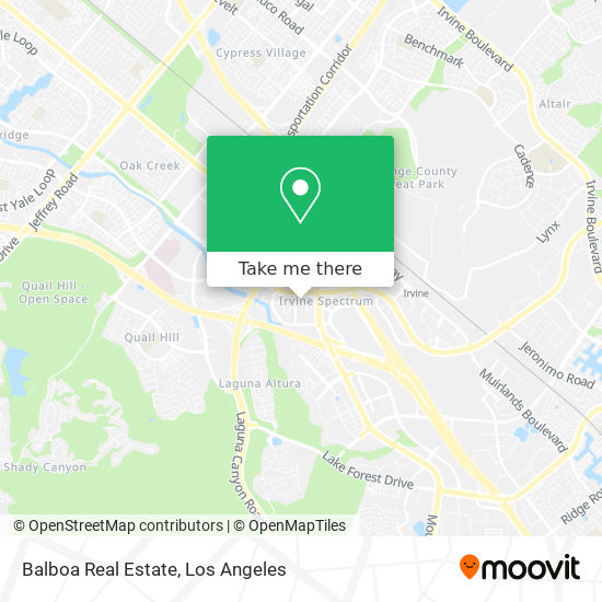 Balboa Real Estate map