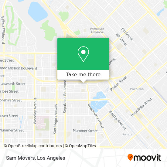 Sam Movers map