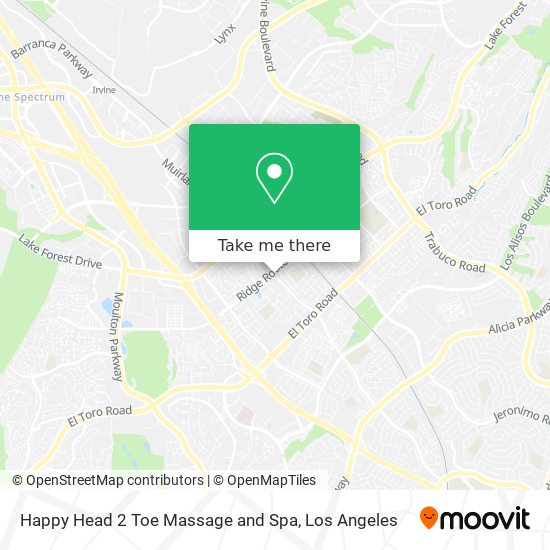 Mapa de Happy Head 2 Toe Massage and Spa