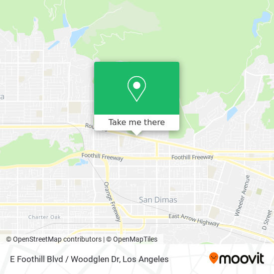 E Foothill Blvd / Woodglen Dr map