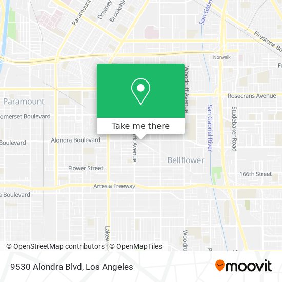 9530 Alondra Blvd map