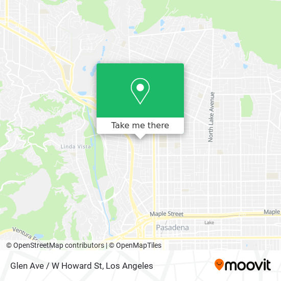 Glen Ave / W Howard St map