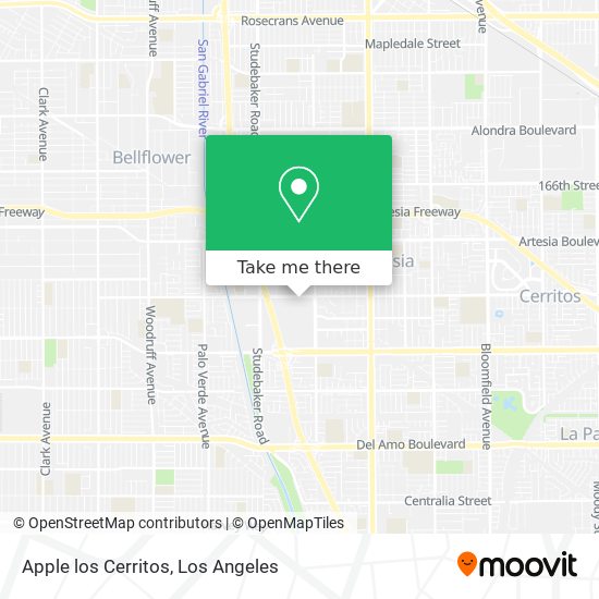 Apple los Cerritos map