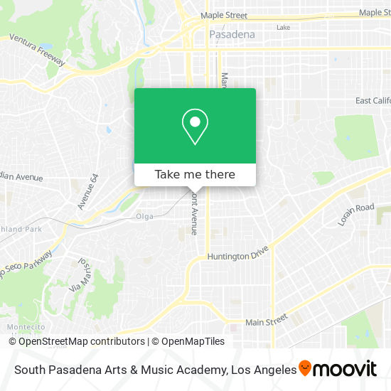 South Pasadena Arts & Music Academy map