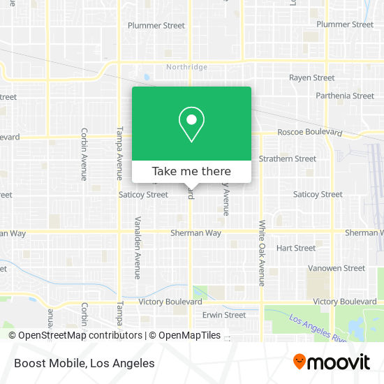 Mapa de Boost Mobile