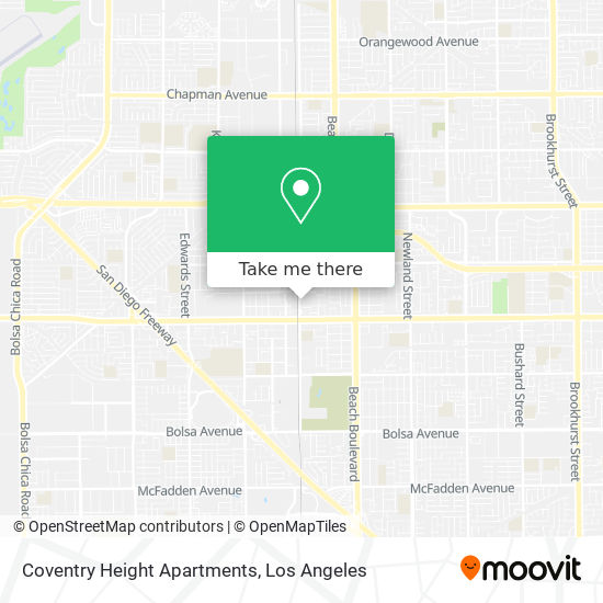 Coventry Height Apartments map