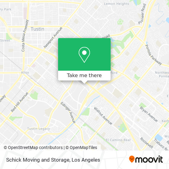 Schick Moving and Storage map