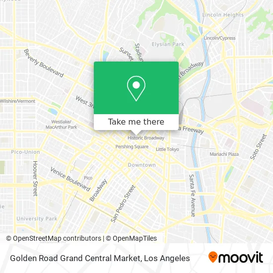 Grand Central Market Los Angeles Map How To Get To Golden Road Grand Central Market In Downtown, La By Bus,  Subway Or Train?