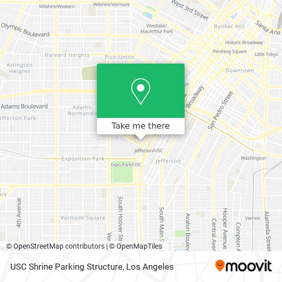 Mapa de USC Shrine Parking Structure
