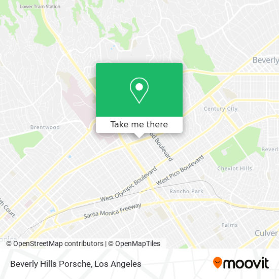 Mapa de Beverly Hills Porsche