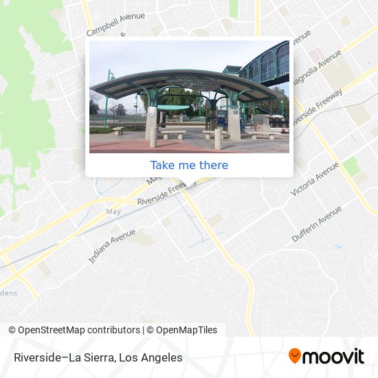 Riverside–La Sierra map