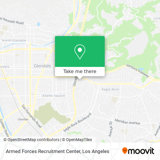 Mapa de Armed Forces Recruitment Center