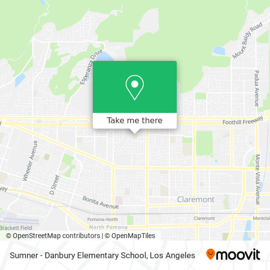 Sumner - Danbury Elementary School map