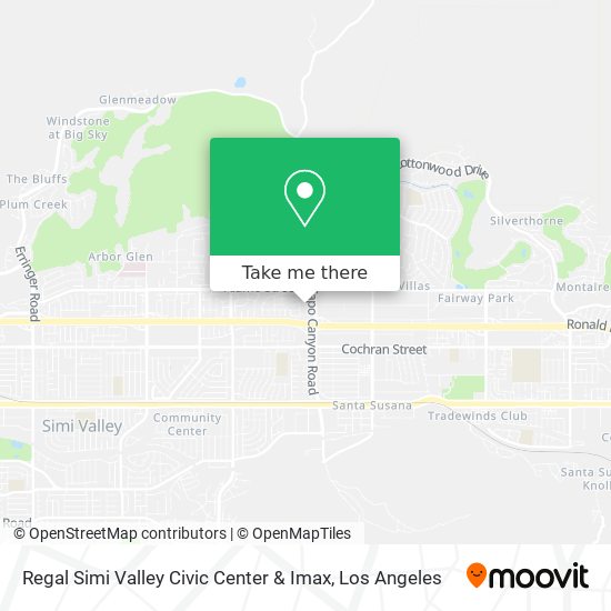 Regal Simi Valley Civic Center & Imax map