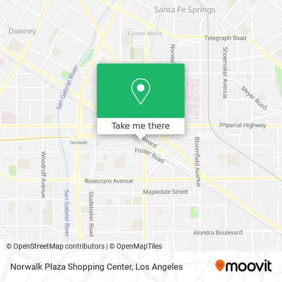 Mapa de Norwalk Plaza Shopping Center