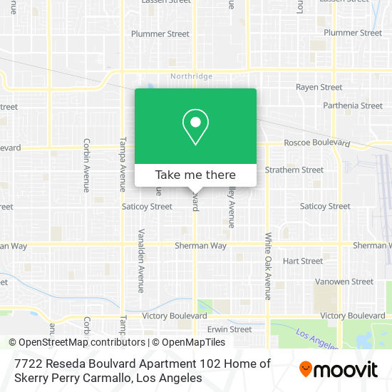 7722 Reseda Boulvard Apartment 102 Home of Skerry Perry Carmallo map