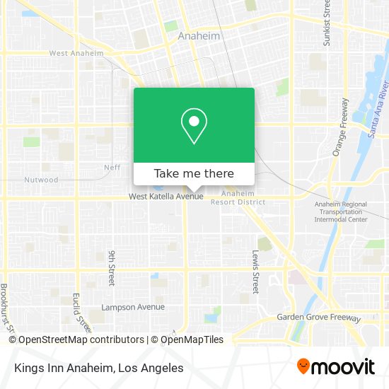 Mapa de Kings Inn Anaheim