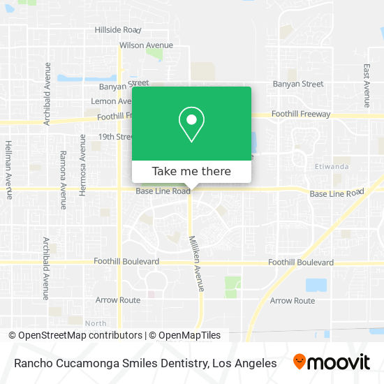Rancho Cucamonga Smiles Dentistry map