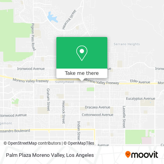 Mapa de Palm Plaza Moreno Valley