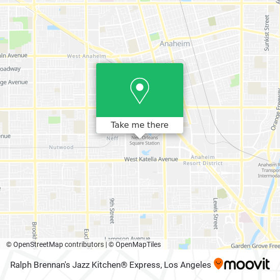 Mapa de Ralph Brennan's Jazz Kitchen® Express