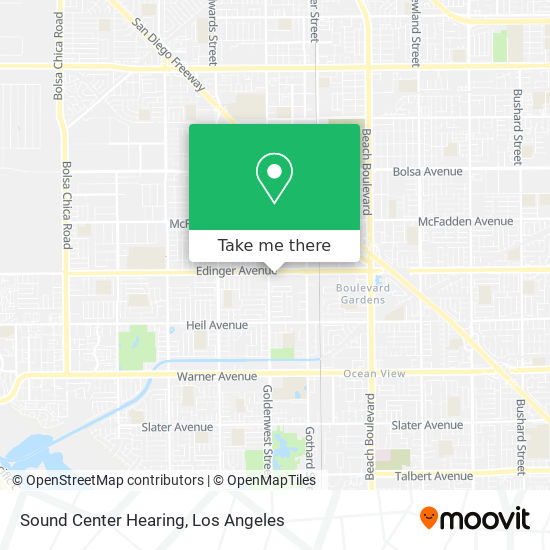 Mapa de Sound Center Hearing