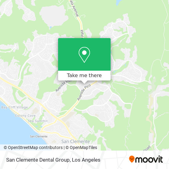 San Clemente Dental Group map