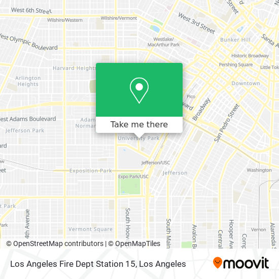 Mapa de Los Angeles Fire Dept Station 15