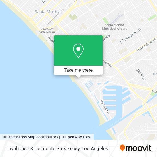 Tiwnhouse & Delmonte Speakeasy map