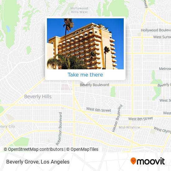Beverly Grove map