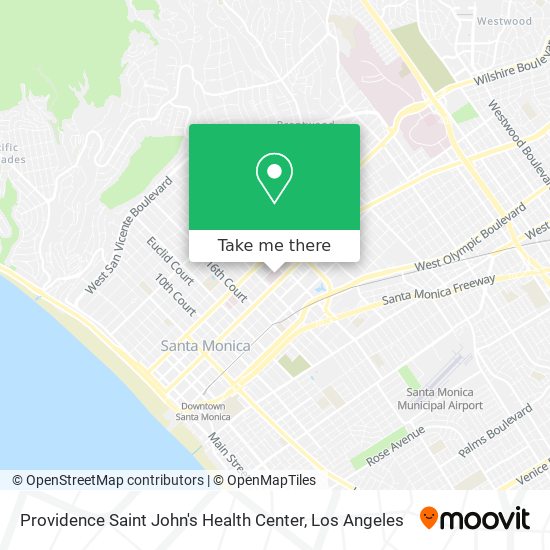 Mapa de Providence Saint John's Health Center