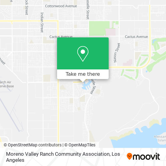 Mapa de Moreno Valley Ranch Community Association