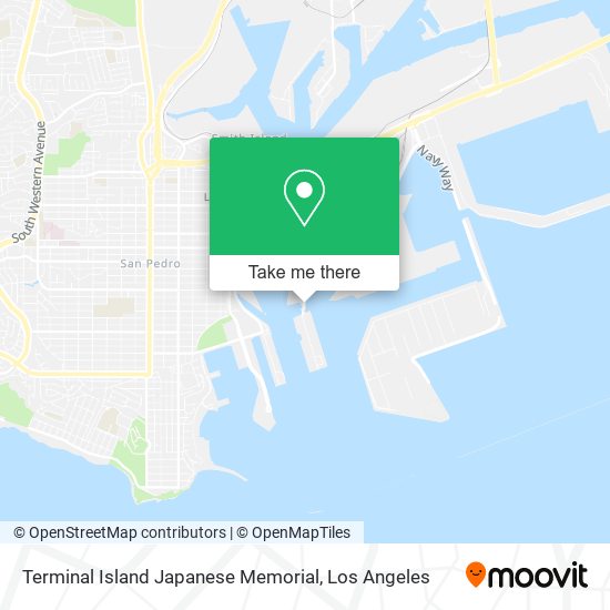 Mapa de Terminal Island Japanese Memorial