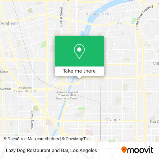 Lazy Dog Restaurant and Bar map