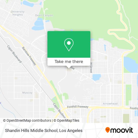 Mapa de Shandin Hills Middle School