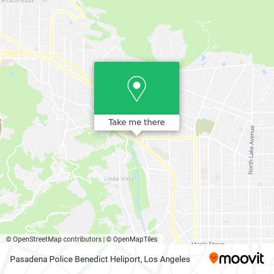 Mapa de Pasadena Police Benedict Heliport