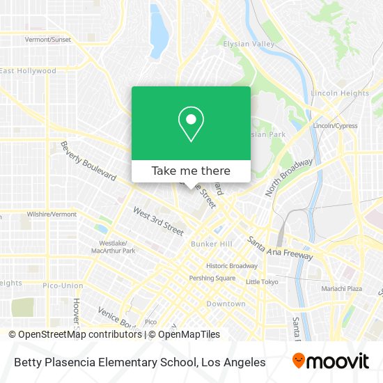 Mapa de Betty Plasencia Elementary School