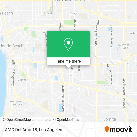AMC Del Amo 18 map